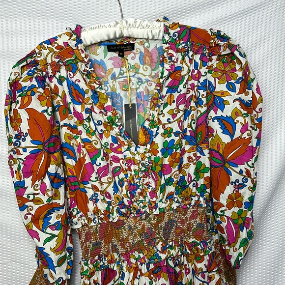 NWT House of Harlow 1960 puff Half sleeves Floral Dress - Picture 7 of 16